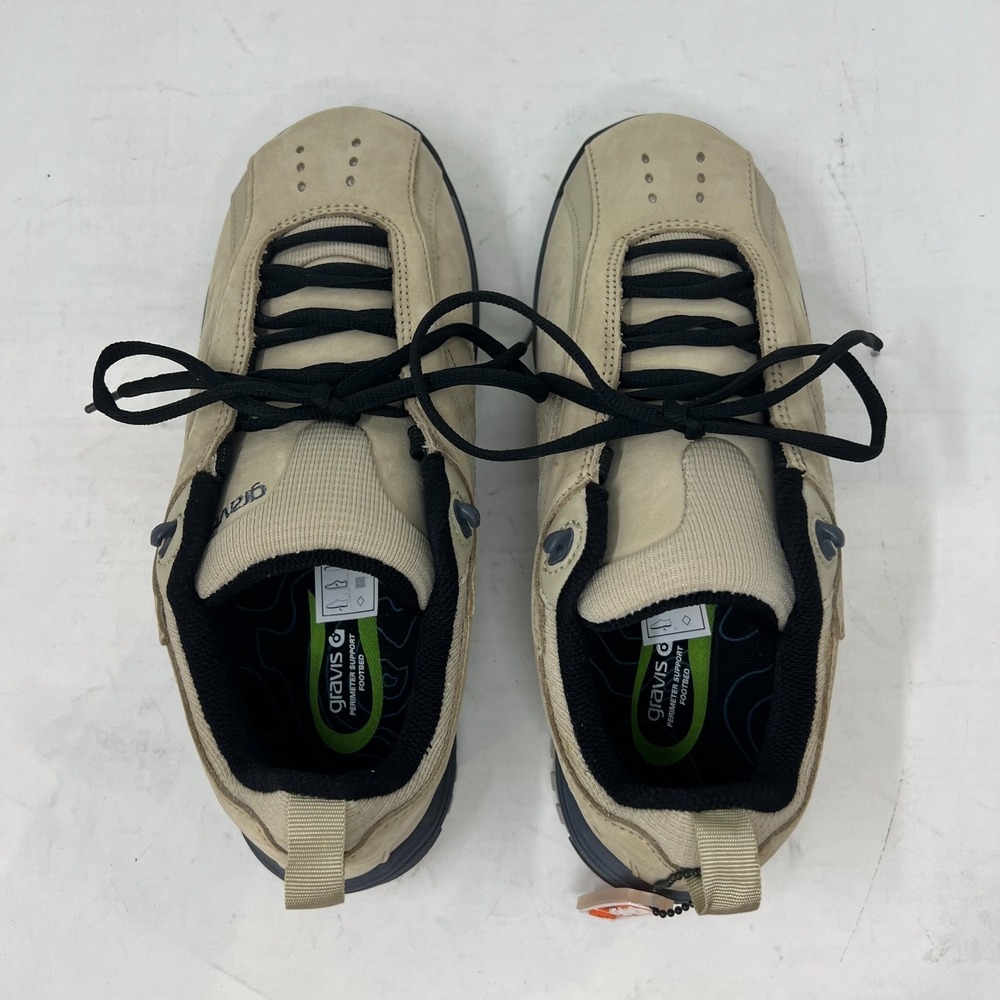 Gravis Nineteen Sneakers Men's 8.5 Tan Suede Black Laces Skate Style VTG NIB - Picture 10 of 15
